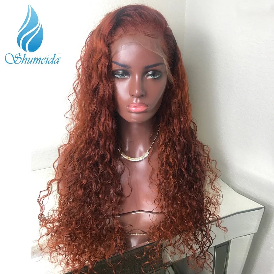 SMD 360 волосы remy бесклеевой парик на сеточке коричневый цвет парик с Фронтом шнурка с волосами младенца бразильский Джерри вьющиеся человеческие волосы парики для женщин