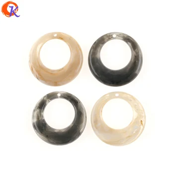 

Cordial Design 27MM 100Pcs Jewelry Making/Resin Bead/Marble Effect Bead/Ring Shape/DIY Accessories/Hand Made/Earring Findings