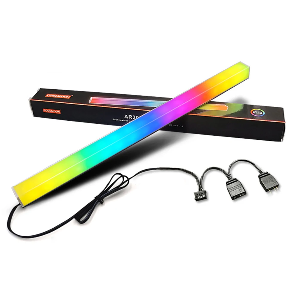 30cm Aluminum alloy RGB PC Case LED Strip Magnetic Computer Light Bar  5V/3PIN Small 4Pin ARGB Motherboard Light-Strip - AliExpress