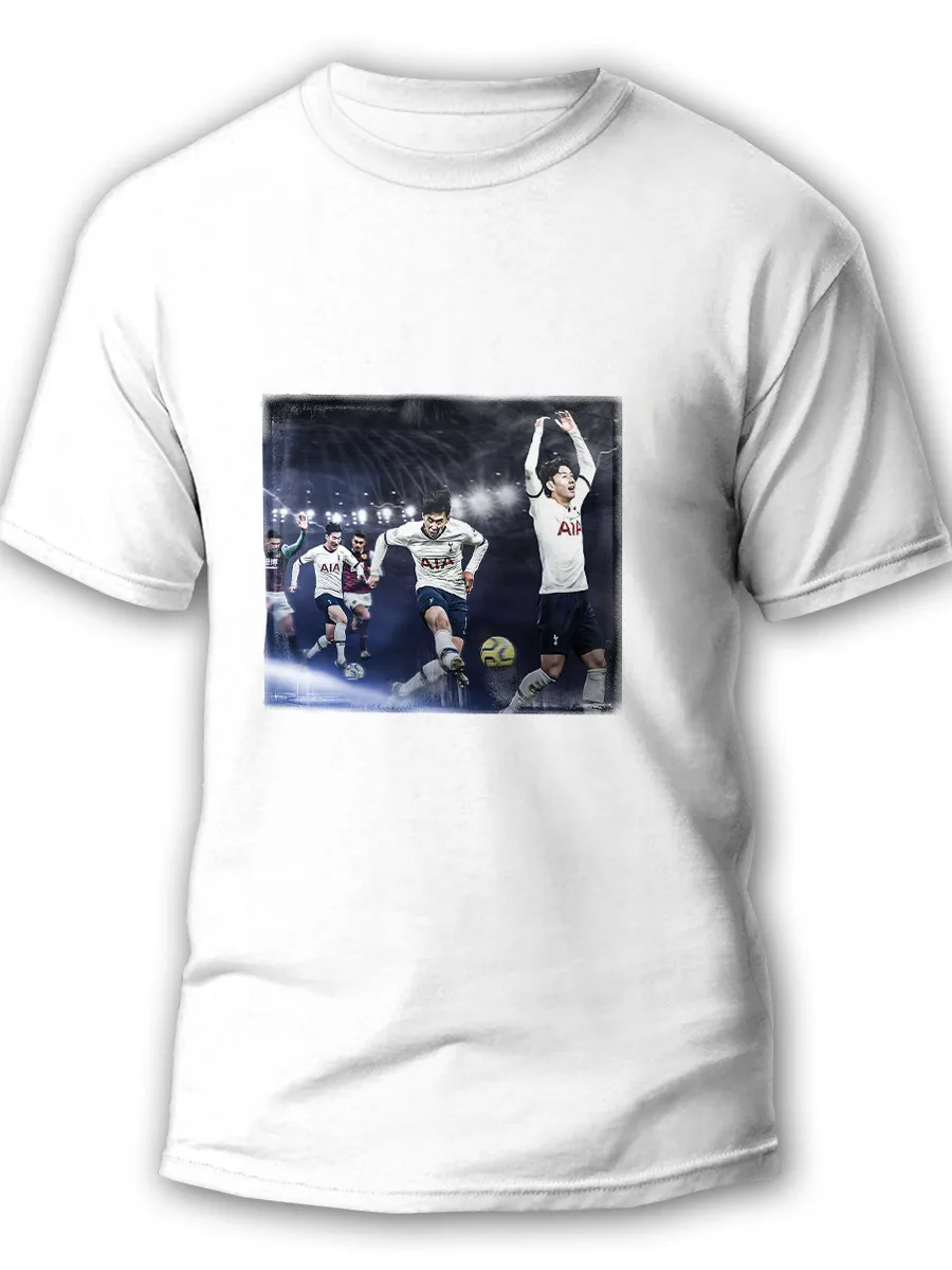 Футболка мужская белая Тоттенхэм (Tottenham футбол Сон Хын Мин Гарри Уинкс) 5952 |