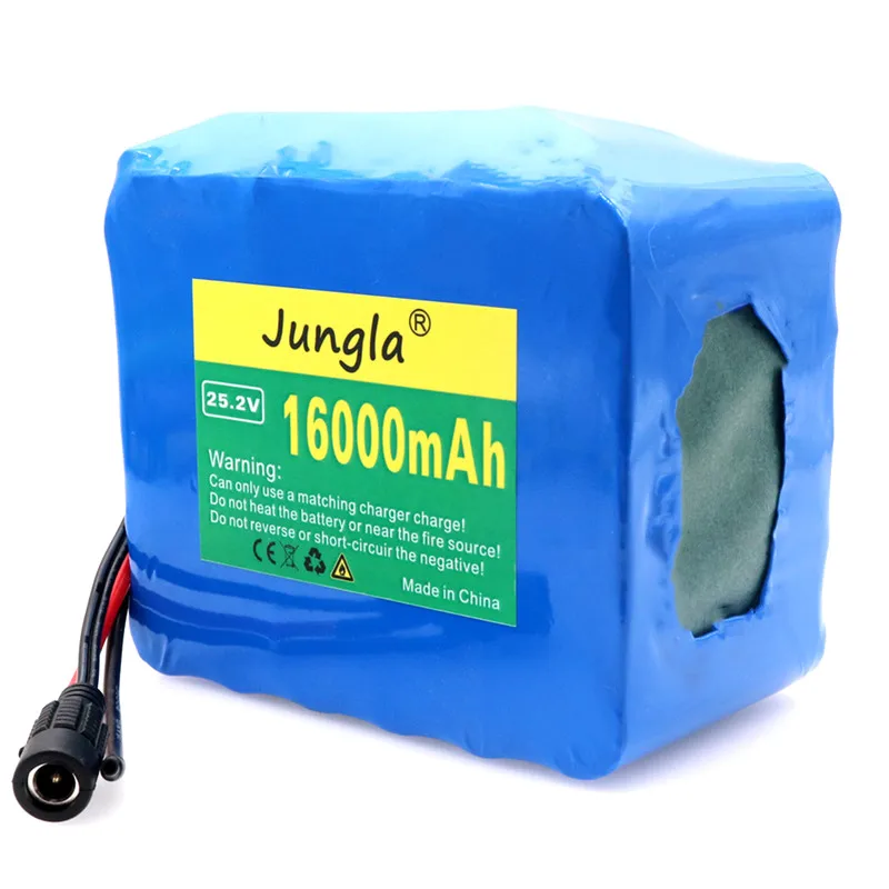 Jungla 24V аккумулятор 6s5p 25,2 v 16000Ah 18650 аккумуляторная батарея подходит для электрического велосипедного электронного оборудования