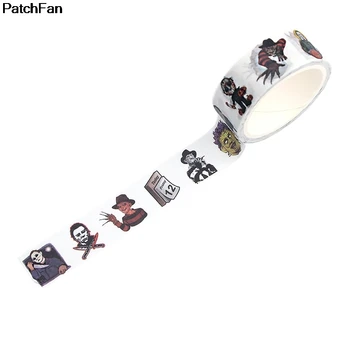 

20pcs/lot Patchfan Four killers Horror album book DIY Scrapbooking kid Adhesive washi Tape Printed Pattern sticker A2382