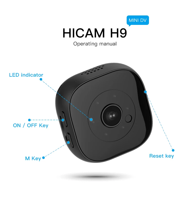 Volemer H9 Mini Camera Hd 1080P Ir Night Version Voice Video Recorder Motion Detection Invisible Cam Dv Dvr Digital Camcorder (7)