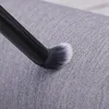 Double-Ended Eye Contour Makeup Brush - BLACK Shade Light Eye Shadow Smudge Smokey Liner Blending Beauty Makeup Tool 4
