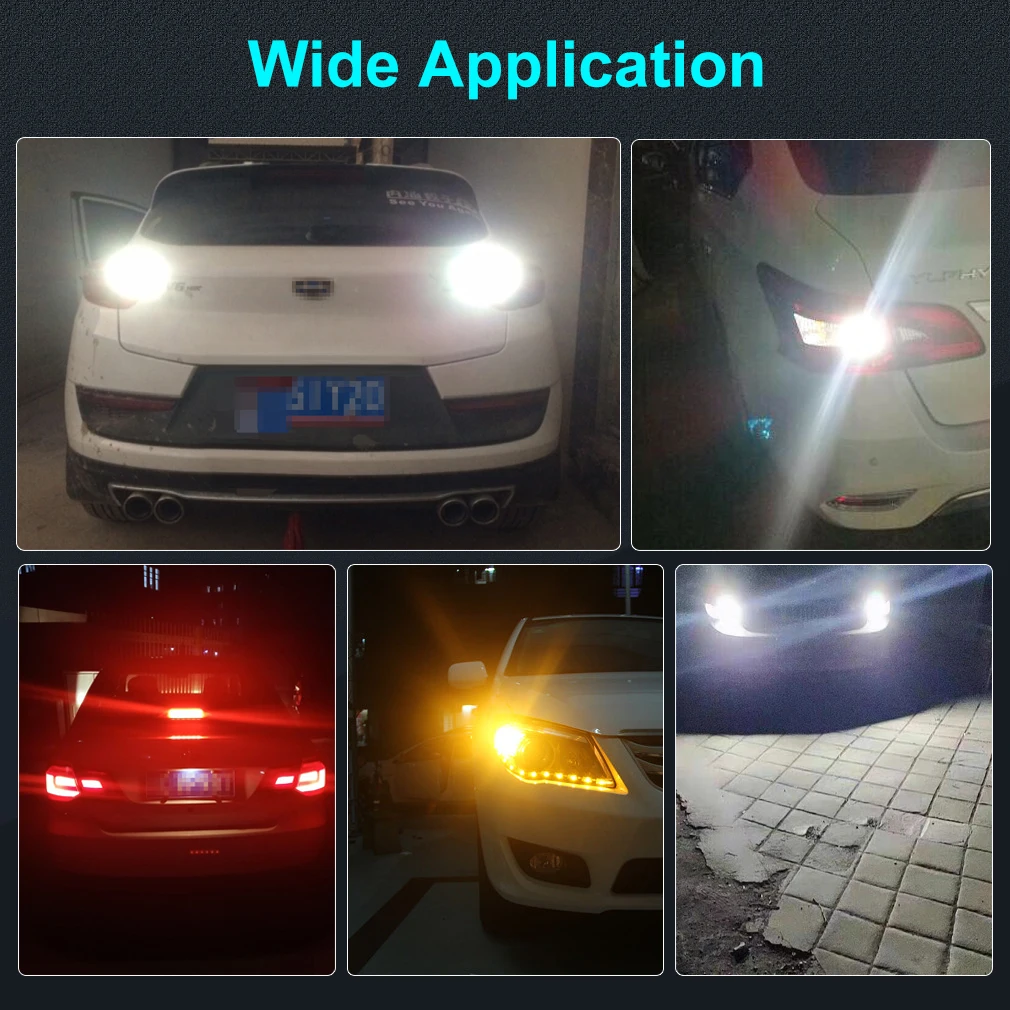 LED , P21W P21/5W, 1156 1157 BA15S BAY15D, ڵ ȣ , R5W R10W ĵ ,   12V, 2 