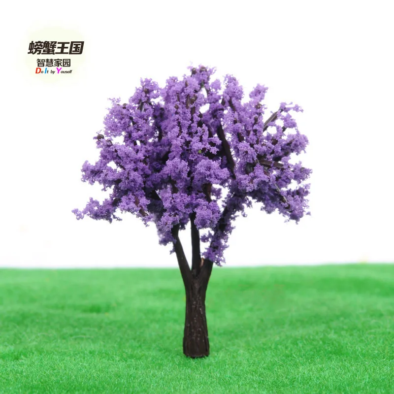 

DIY Architecture Sand Table Model Material Scene for Making Model Finished Product Tree TWA Purple Tree Different Height