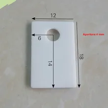 TO-220 листовая алюмооксидная керамика TO-3P1 высокотермостойкая керамическая подложка до-247/264 керамический радиатор(с отверстием