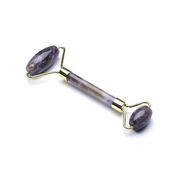 

2020 Natural Dongling Jage Scraping Plates Body-hugging Meridian Massage Natural Pink Crystal Jade Roller