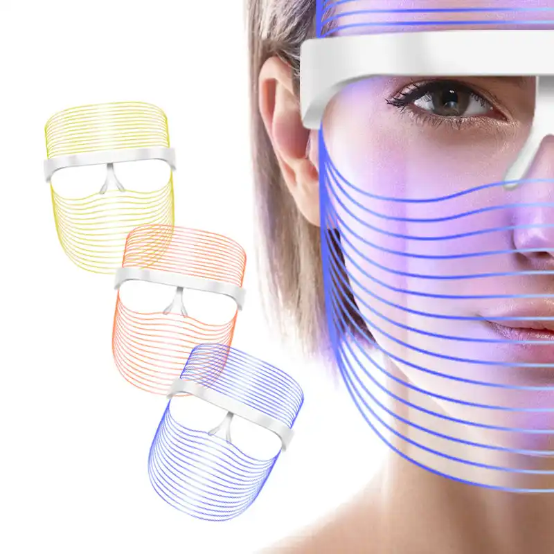 LED Mask Facial Photon Light Beauty salo Skin Rejuvenation belleza 3 Colors  mascara LED Therapy Wrinkle Acne Tighten Skin Tool|Home Use Beauty Devices|  - AliExpress