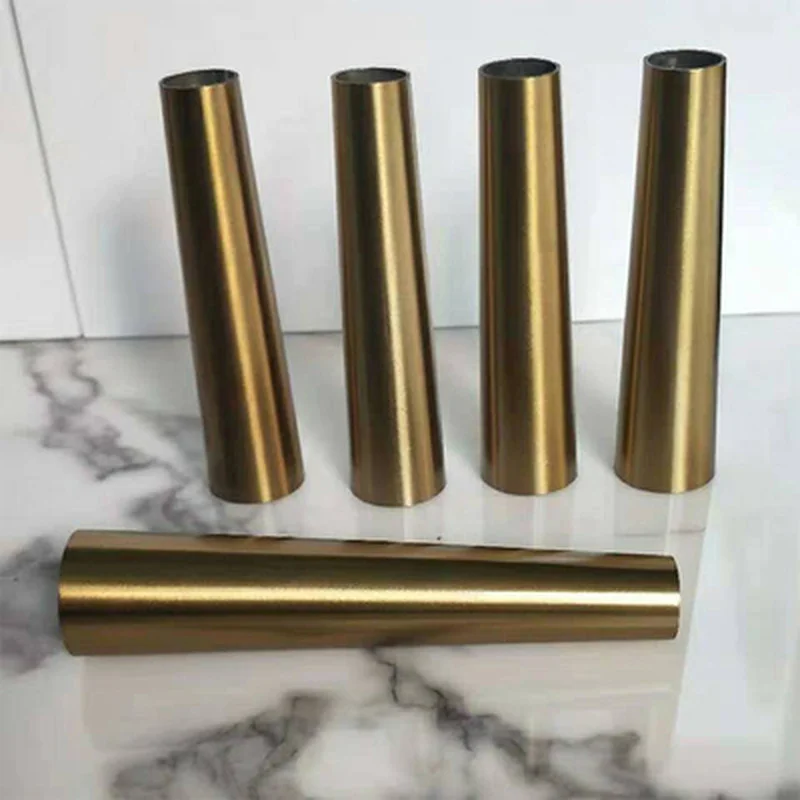brass mid century modern leg caps