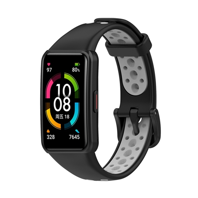 Watch Strap For Honor Band 6 Double Color Smart Watchband Replacement Bracelet for honor band6 huawei band 6 Strap
