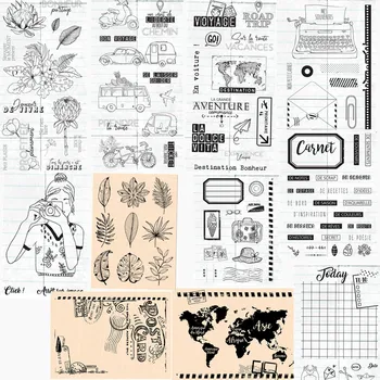 

French Transparent Clear Silicone Stamp Seal for DIY scrapbooking photo album Decorative clear stamps C40