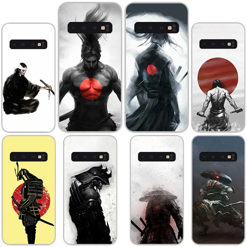 Матовые Силиконовые чехлы Samurai для Samsung Galaxy S8 S9 S10 Plus S10e S6 S7 Edge lite мягкая задняя