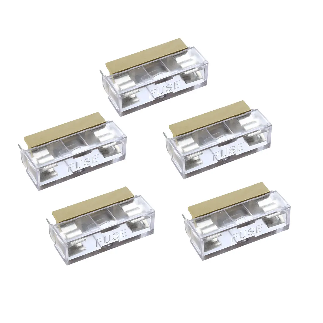 

uxcell 5Pcs 250V 10A Dual Terminals 6x30mm Fuse PCB Panel Mount Holder Case