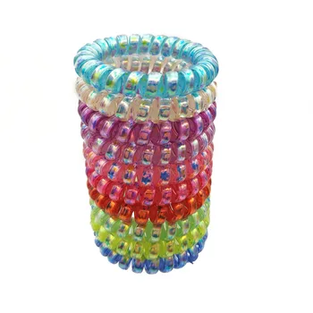 

Wholesale 10Pcs Star Telephone Wire Line Elasticity Rubber Band Elastic Hairbands Hair Rope For Gils Scrunchy Gum Spring