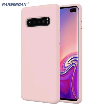 

Liquid Silicone Case For Samsung Galaxy Note 10 Pro 9 8 S10 5G S10e S9 S8 Plus A750 Microfiber Cloth Lining Cushion Cover 50Pcs