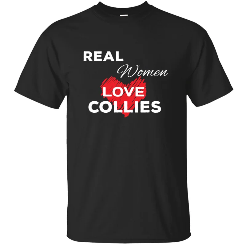 Модная комическая настоящая женская футболка с надписью Love Collies, Мужская футболка с коротким рукавом, одежда в стиле хип-хоп, топы с круглым воротником