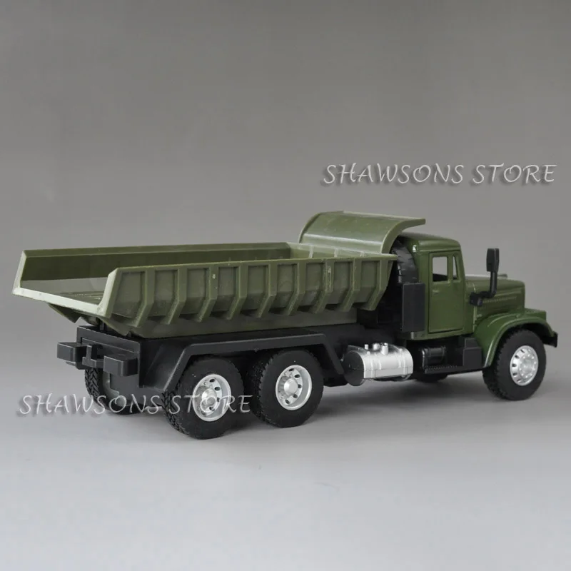 1:43 Масштаб литья под давлением военная модель автомобиля игрушка советская GAZ-51 самосвал Скип грузовик Вытяните назад Реплика w/звук и светильник