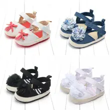 Модная обувь Neugeborenes kind syauglingsbaby-myadchen-nette Blumen-Sandale-Sommerkrippe-Schuhe; Летняя детская обувь