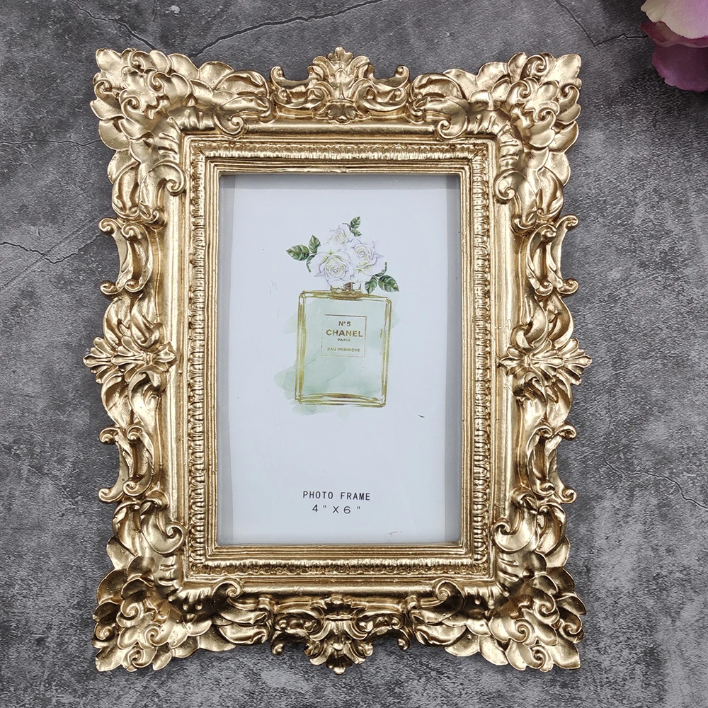 Роскошная фоторамка с двойным тиснением в европейском стиле|photo frame double|photo frameresin