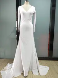 Восьмилое ТРАПЕЦИЕВИДНОЕ свадебное платье с открытой спиной 2020, сексуальное свадебное платье с v-образным вырезом и аппликацией, кружевное