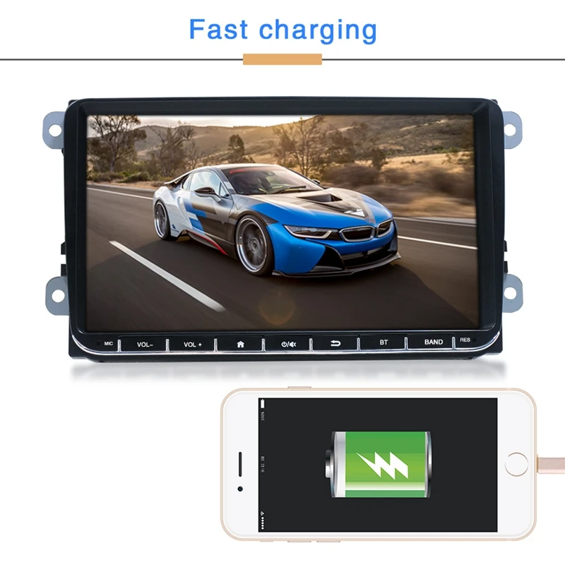 9 дюймов Радио стерео HD экран реверсивное изображение Bluetooth IOS Android Mirrorlink многофункциональный MP5 плеер Подходит для Passat Golf MK5