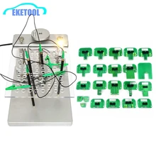 Marco LED BDM de Metal, 2 en 1 marco completo de acero inoxidable con sonda BDM, adaptadores de 22 Uds. Para herramienta de programación de ECU
