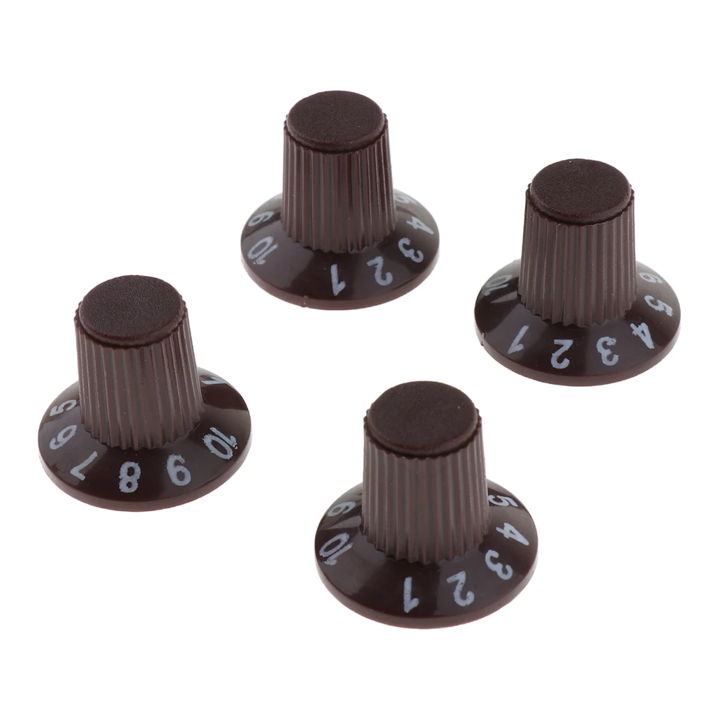 4pcs Guitar Amp Amplifier Knobs Top Hat for LP SG Electric Guitar