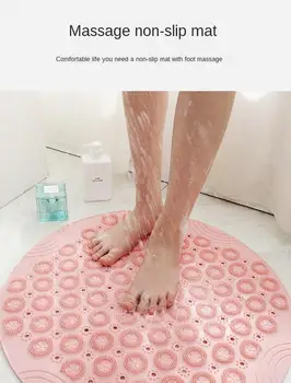 

Lazy Bath Massage Pad Bathroom Shower Bathtub Silicone Suction Cup Bathroom Massage Soft Shower Mat Non-slip Bath Mats NEW