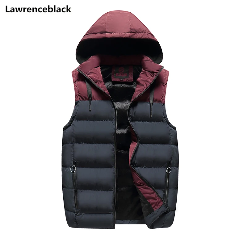 

Cotton-Padded Men's Vest Casual Windbreaker Male Vests and Coats Sleeveless Motorcycle Jacket Fleece Lining Waistcoat for Men