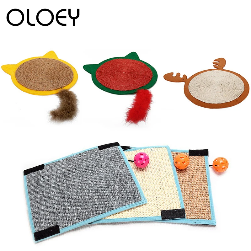 

Natural Sisal Cat Scratcher Cardboard Protecting Furniture Claws Care Nail Scraper Toy For Pet Halloween Cat Scratch Pad Board