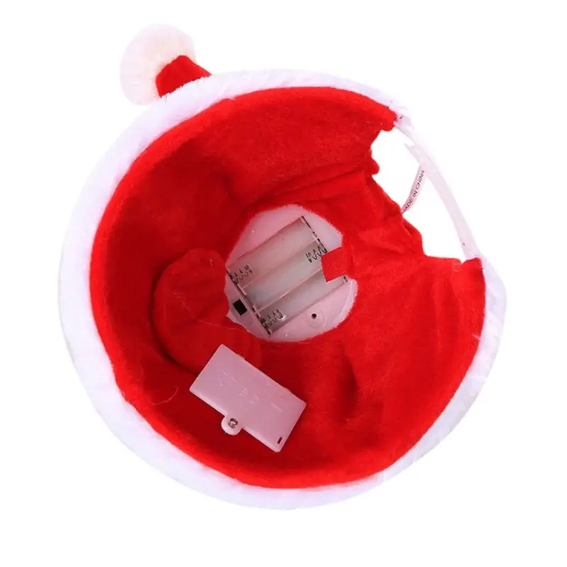 Электрическая Рождественская игрушка пение танцы подвижная Рождественская елка шляпа электрическая детская игрушка детский Рождественский подарок без батареи