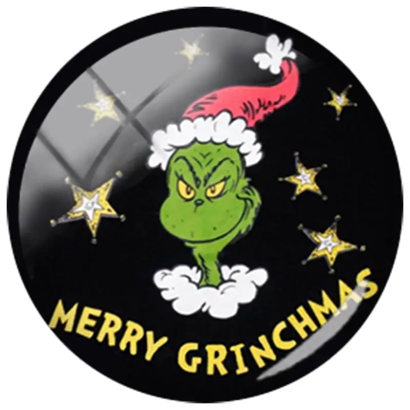 XM07 TAFREE Grinch 12 мм/15 мм/16 мм/18 мм/20 мм/25 мм как Grinch палантин Рождественский Стеклянный кабошон Demo плоский задний вывод - Цвет: XM07