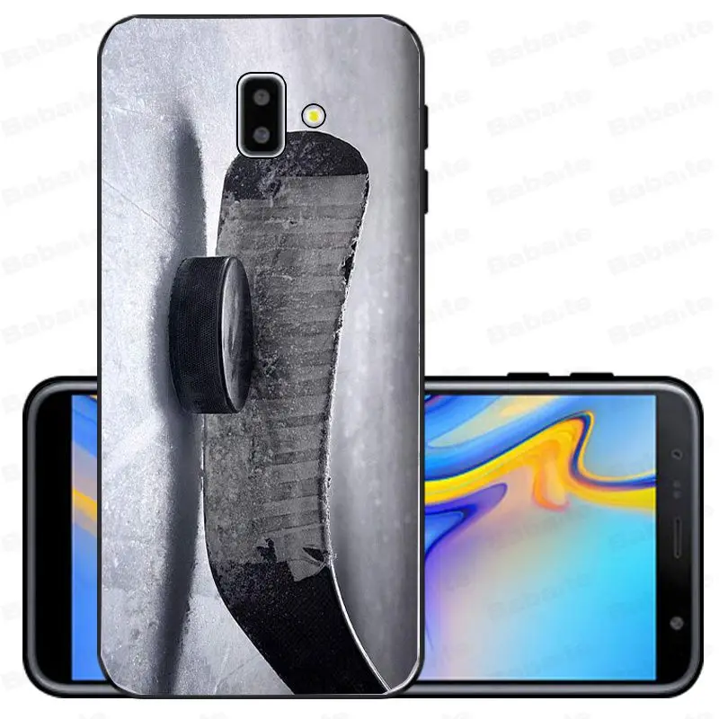 Хоккейный каток Мягкий Силиконовый ТПУ чехол для телефона samsung Galaxy j6 plus A6 A8 A9 A10 A30 A50 мобильные чехлы