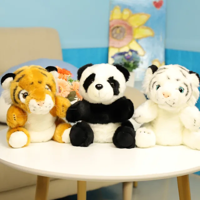 new fashione Exquisite creative Simulation forest animal hand puppet soft Soothing doll good quality christmase birthday gift 1