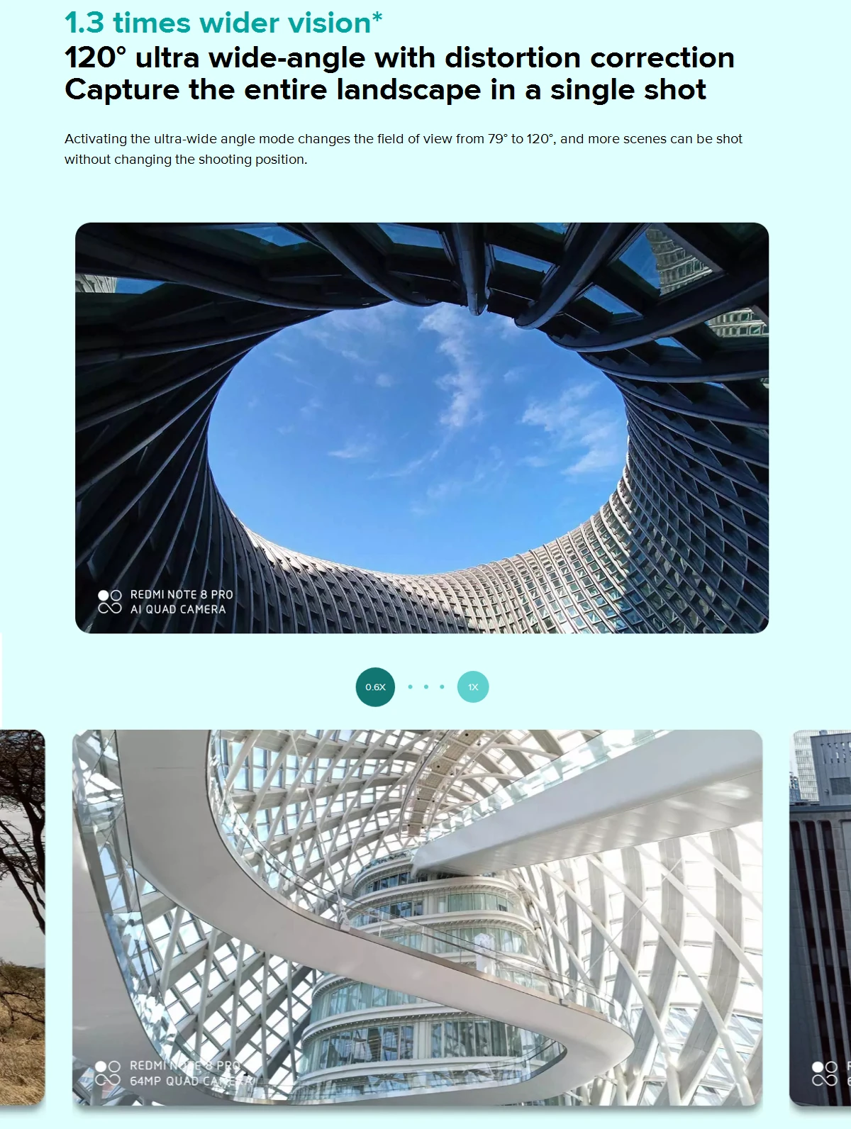 Xiaomi Redmi Note 8 Pro Global Version 6.53 inch 64MP Quad Rear Camera 6GB 64GB NFC 4500mAh Helio G90T Octa Core 4G Smartphone