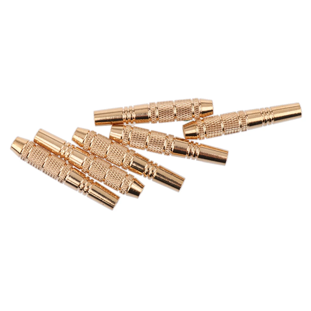 6 Pieces 16 Grams High-quality Brass Dart Replacements Barrels Set for Soft and Steel Tip Darts