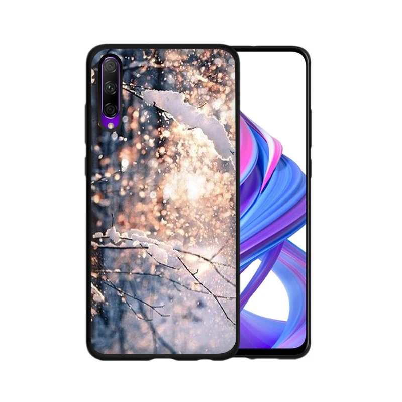 B1 EWAU Пейзаж Зима Снег силиконовый чехол для телефона для Huawei Honor 6a 7A Pro 7C 7X 8X 8C 8 9 Примечание 10 Lite вид 20 9X pro - Цвет: B1