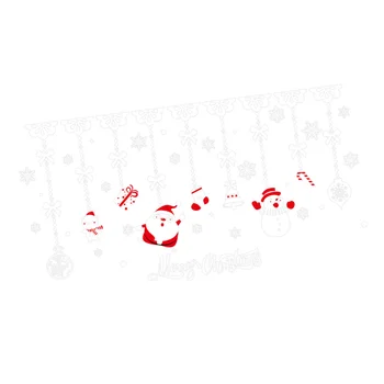 

1Pc Sticker PVC Self-adhesive High Quality Snowman Decal Christmas Decal Shopwindow Sticker for Window Shop