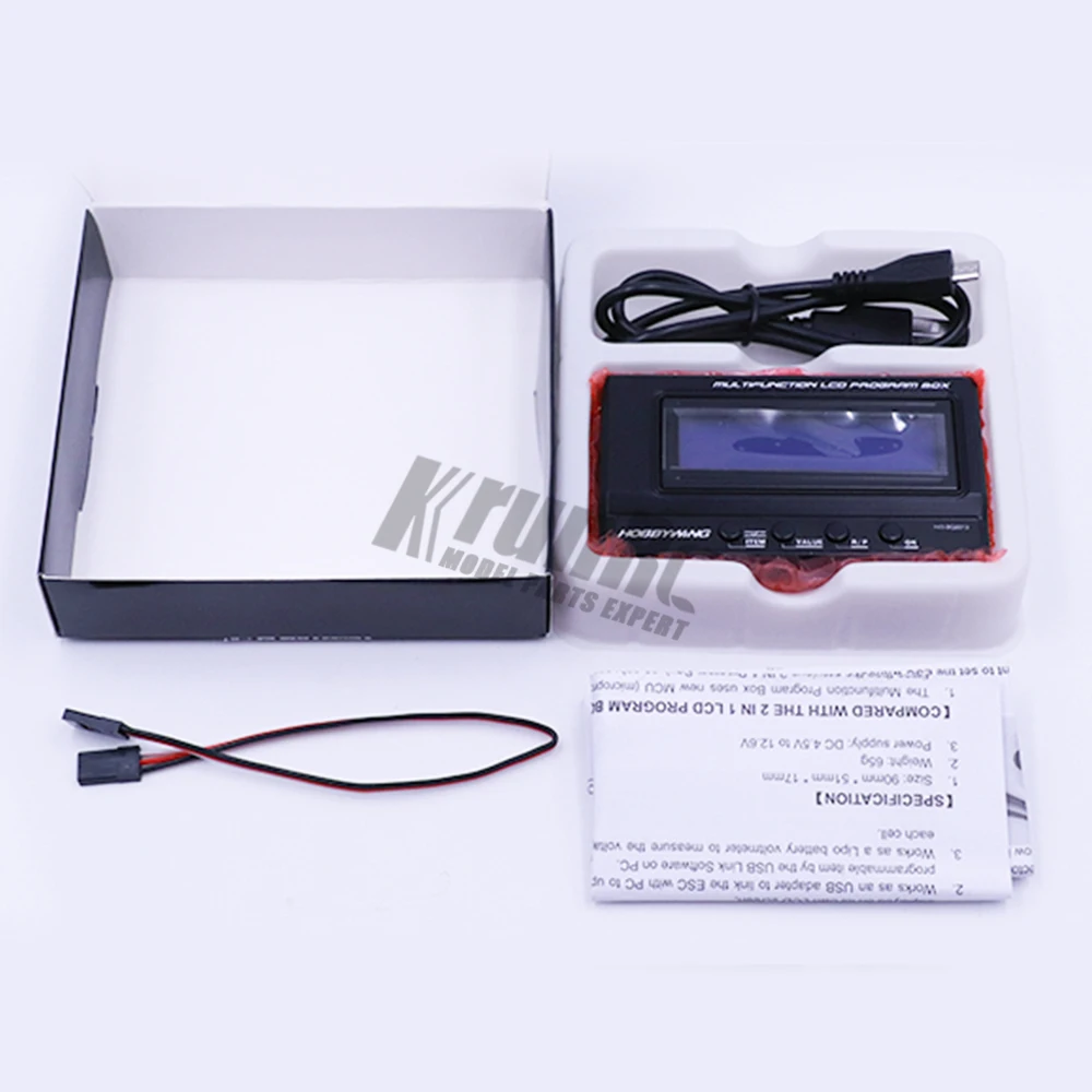 HOBBYWING 3в1 3 в 1 3В 1 многофункциональная lcd программная коробка программная карта(встроенный w/USB адаптер Lipo вольтметр