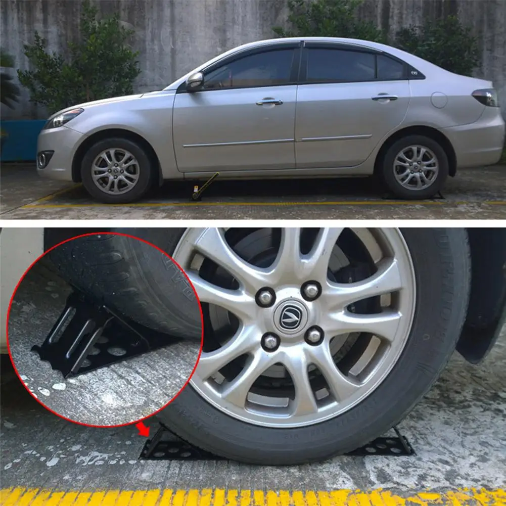 Автомобильный стоп Клин для колес автомобиля портативное складное колесо пандус треугольник Противоскользящий стоп треугольная металлическая шина