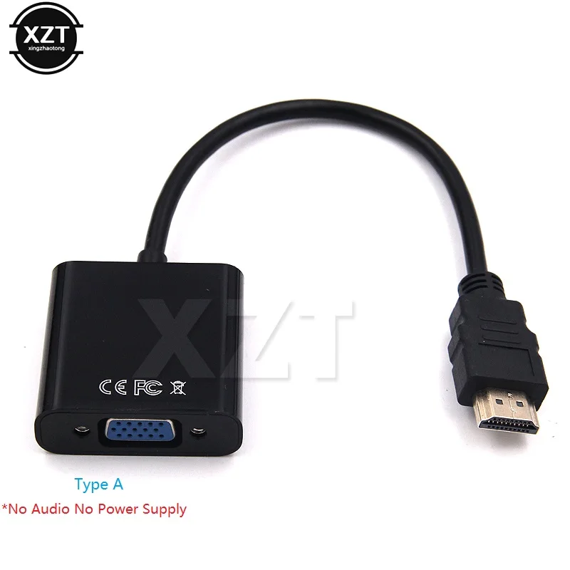 HDMI в VGA адаптер HDMI кабель мужской в Famale конвертер 1080P HDMI VGA Jack 3,5 AUX кабель USB питание для ПК ноутбука проектор ТВ