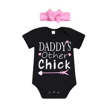 

2PCS Newborn Toddle Baby Kid Girls Bodysuit Sleeveless Jumpsuit Playsuit Sunsuit Headband Casual Cotton Outfit