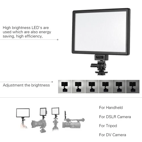 Viltrox L116B Professional Ultra-Thin LED Video Light Photography Fill Light Adjustable Brightness Max Brightness 1002LM 5400K C