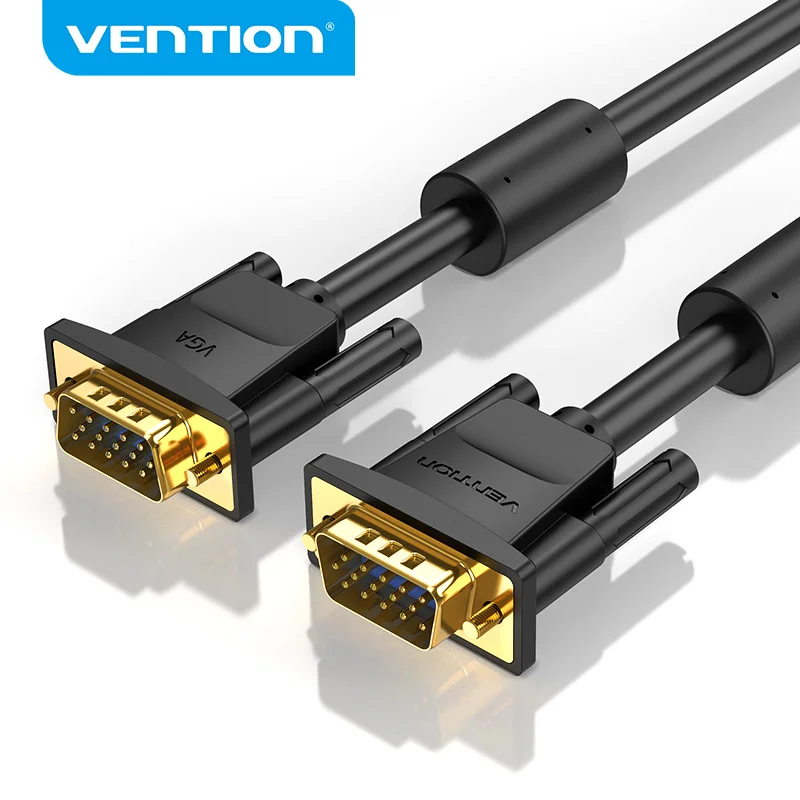 Кабель Vention VGA кабель Папа папа с 15 контактами Плетеный экранирующий 3 м 5 10 для HDTV ПК ноутбука коробки