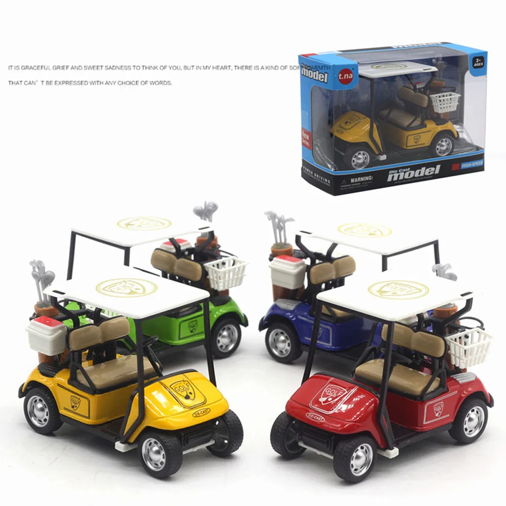 

1:36 Scale Alloy Pull Back Model Car Baby High Simulation Golf Cart Model Diecast Car Kids Vehicle Collection Toy Birthday Gifts