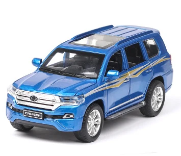E 1:32 игрушечный автомобиль TOYOTA LAND CRUISER Prado Металлический Игрушечный Автомобиль литые игрушки модель автомобиля 6 дверей могут открываться игрушки для детей - Цвет: E