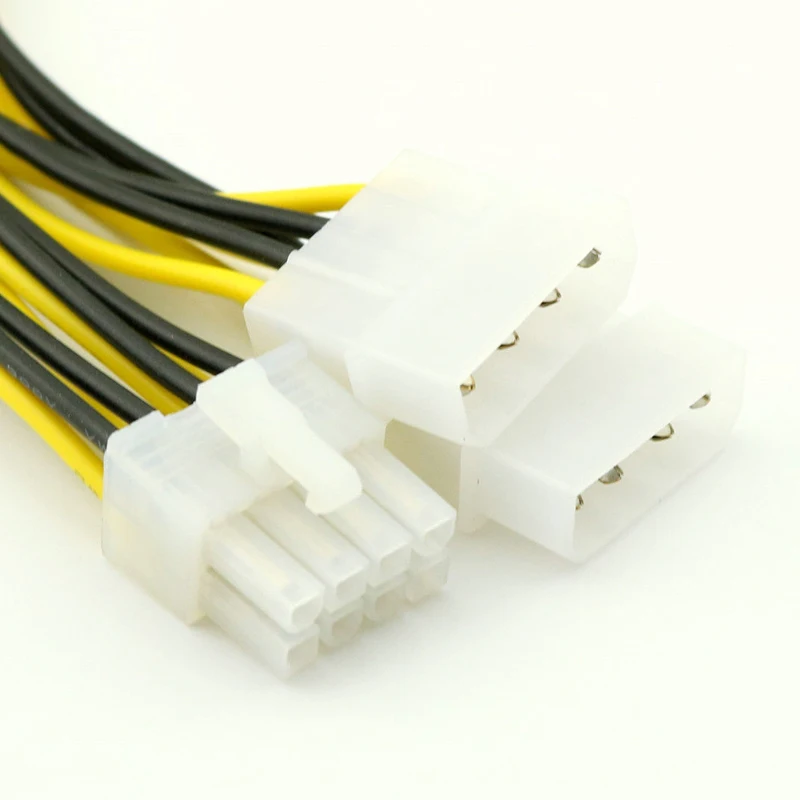 8 контактный двойной 4 шнур питания видеокарты Y образный PCI Express на кабель