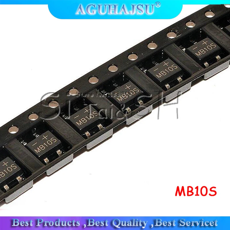 50 шт. MB10S SOP 4 1000V 0.5A мостовой выпрямитель Новый и оригинальный IC|Интегральные