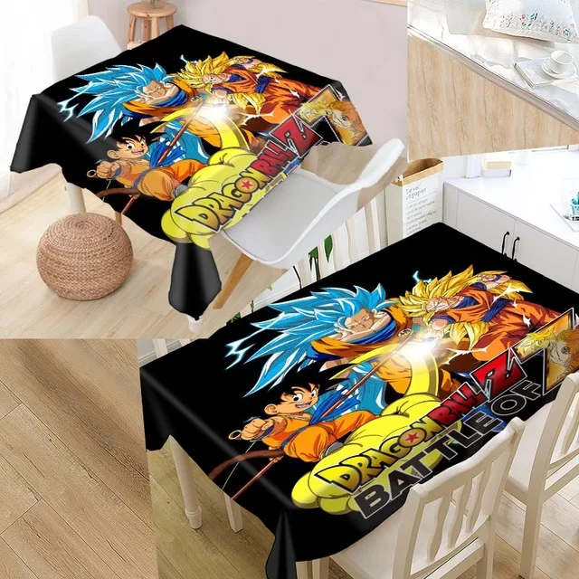 3D цифровая печать Dragon Ball серии мультфильм пылеотталкивающая скатерть тумбочка ткань стол наружное декорирование скатерть